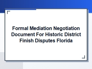 Florida Historic Finish Dispute Mediation Appeal Template