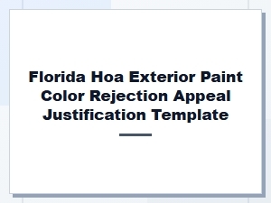 Overcoming Florida Hoa Exterior Paint Color Denials